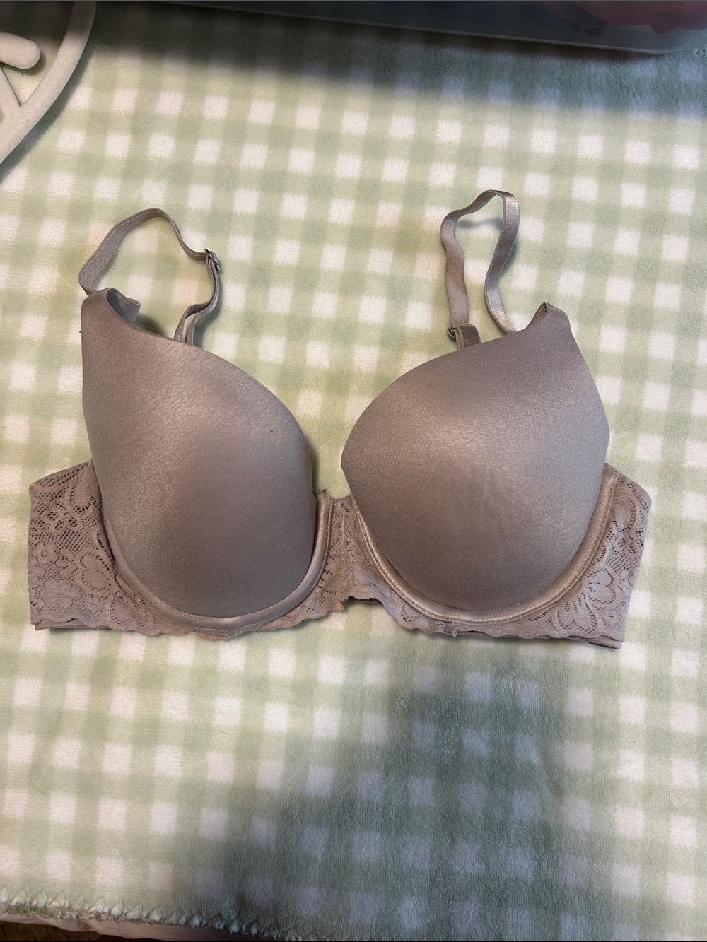 Aerie Real Sunnie Demi Lace-Trim Push-up Bra - 34C